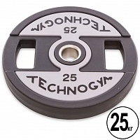 Блин (диск) полиуретановый d-51мм Technogym 25 кг
