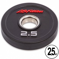 Блин (диск) полиуретановый d-51мм Life Fitness 2,5кг