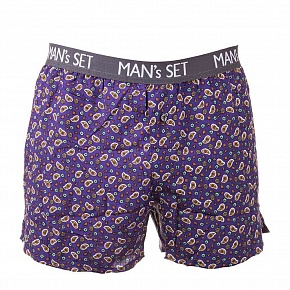 Семейки мужские из 100% хлопка турецкий огурец фиолетовый, shorts