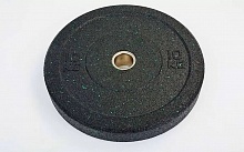 Бамперные диски для кроссфита Bumper Plates из структурной резины d-51мм RAGGY ТА-5126-25 10кг