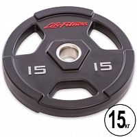 Блин (диск) полиуретановый d-51мм Life Fintess 15 кг
