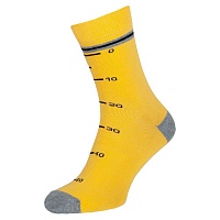 Носки мужские цветные из хлопка желтые с линейкой