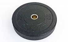 Бамперные диски для кроссфита Bumper Plates из структурной резины d-51мм RAGGY ТА-5126-20 20кг