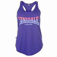 Lonsdale Logo Vest Dk Purple/Blue