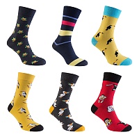 Комплект мужских носков socks color, 6 пар