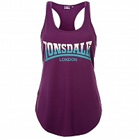 Lonsdale Logo Vest Purple/Teal